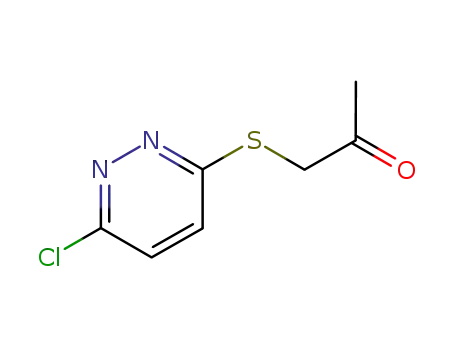 1-[(6-クロロ-3-ピリダジニル)チオ]プロパン-2-オン