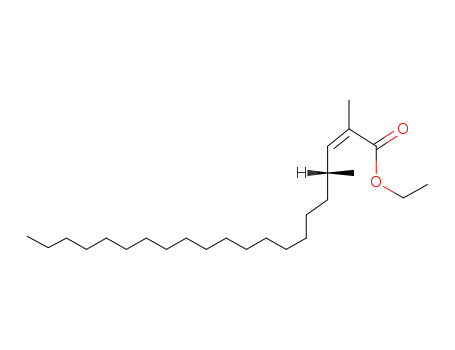 Molecular Structure of 18607-49-3 ([Z,(+)]-2,4-Dimethyl-2-henicosenoic acid ethyl ester)