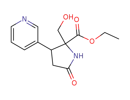 2-(Hydroxymethyl)-5-oxo-3-(3-pyridyl)pyrrolidine-2-carboxylic acid ethyl ester
