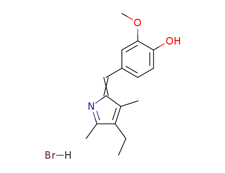 Phenol,4-[(4-ethyl-3,5-dimethyl-2H-pyrrol-2-ylidene)methyl]-2-methoxy-, hydrobromide(1:1) cas  16176-29-7