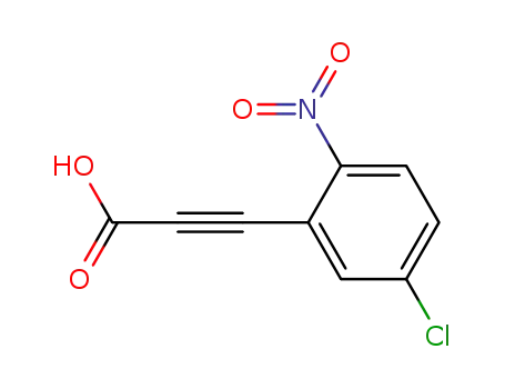 Molecular Structure of 20567-51-5 ((5-chloro-2-nitro-phenyl)-propiolic acid)