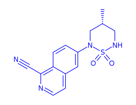 6-[(4R)-4-methyl-1,1-dioxido-1,2,6-thiadiazinan-2-yl]isoquinoline-1-carbonitrile