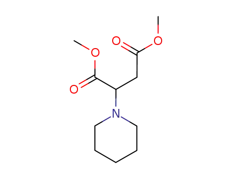 Molecular Structure of 16217-48-4 (dimethyl 2-(piperidin-1-yl)butanedioate)