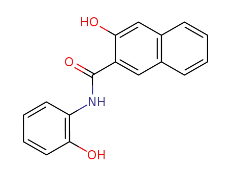 Molecular Structure of 16215-75-1 (N-(2-Hydroxyphenyl)-3-hydroxy-2-naphthalenecarboxamide)