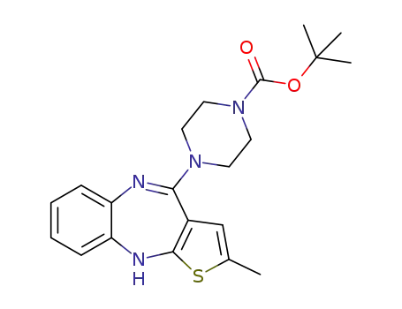 tert-butyl 4-(2-methyl-10H-benzo[b]thieno[2,3-e][1,4]diazepin-4-yl)piperazine-1-carboxylate