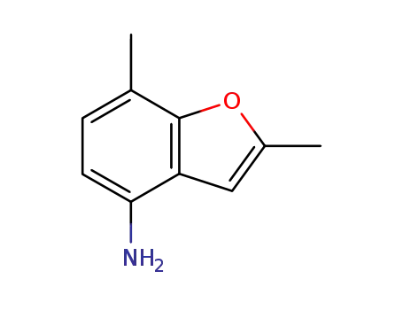 Molecular Structure of 187267-99-8 (4-Benzofuranamine,  2,7-dimethyl-)