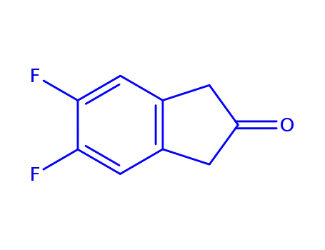 Molecular Structure of 161712-79-4 (5,6-Difluoro-1H-inden-2(3H)-one)