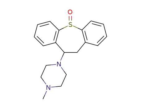 Molecular Structure of 16233-66-2 (1-methyl-4-(5-oxido-10,11-dihydrodibenzo[b,f]thiepin-10-yl)piperazine)