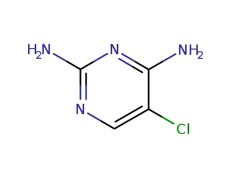 Molecular Structure of 18620-64-9 (2,4-Pyrimidinediamine, 5-chloro- (9CI))