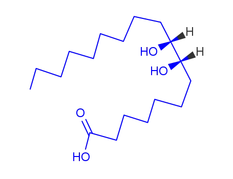 Molecular Structure of 161533-98-8 (8,9-dihydroxyoctadecanoic acid)