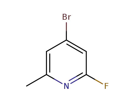 Molecular Structure of 1227565-50-5 (4-BroMo-2-fluoro-6-Methylpyridine)