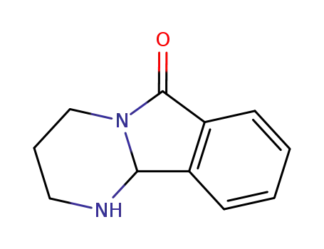 Molecular Structure of 18440-63-6 (1,2,3,4,6,10B-HEXAHYDROPYRIMIDO[2,1-A]ISOINDOL-6-ONE)