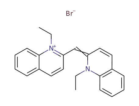 Molecular Structure of 1613-31-6 (1-ethyl-2-[(E)-(1-ethylquinolin-2(1H)-ylidene)methyl]quinolinium bromide)