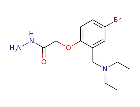 Molecular Structure of 16158-14-8 (2-{4-bromo-2-[(diethylamino)methyl]phenoxy}acetohydrazide)