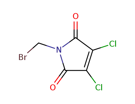 Molecular Structure of 16176-11-7 (N-BROMOMETHYL-2,3-DICHLOROMALEIMIDE)