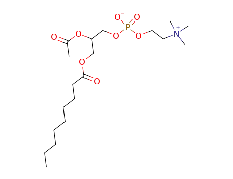 Molecular Structure of 18679-11-3 (Choline,hydroxide,dihydrogenphosphate,innersalt,esterwith2-aceto-1-nonanoin,DL-(8CI))