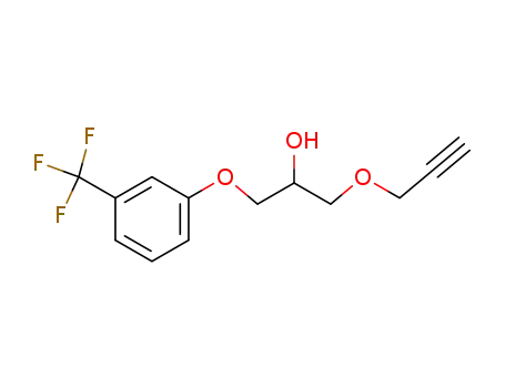 Molecular Structure of 16221-35-5 (1-Propargyloxy-3-<3-trifluormethyl-phenoxy>-propanol-(2))