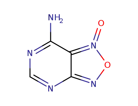 Molecular Structure of 16206-18-1 (7-Amino-[1,2,5]oxadiazolo[3,4-d]pyrimidine 1-oxide)