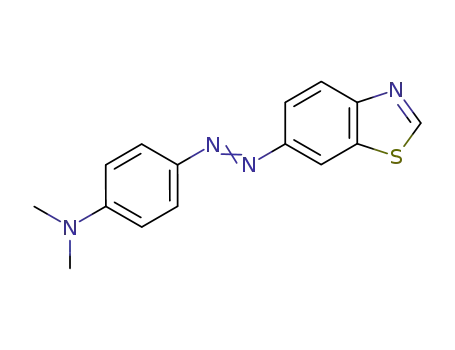 Molecular Structure of 18463-85-9 (N,N-dimethyl-4-(6-benzothiazolylazo)aniline)