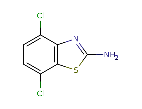 Molecular Structure of 1849-70-3 (2-Benzothiazolamine,4,7-dichloro-(9CI))
