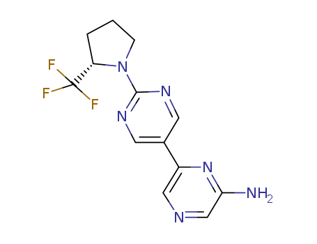 (S)-5-(6-chloropyrazin-2-yl)-2-(2-(trifluoromethyl)pyrrolidin-1-yl)pyrimidine