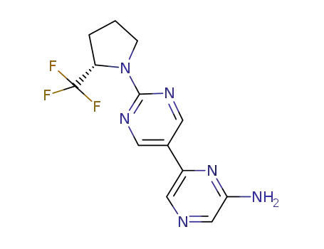 (S)-5-(6-chloropyrazin-2-yl)-2-(2-(trifluoromethyl)pyrrolidin-1-yl)pyrimidine