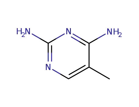 Molecular Structure of 18588-37-9 (2,4-Pyrimidinediamine, 5-methyl- (9CI))