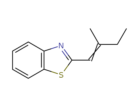 Benzothiazole, 2-(2-methyl-1-butenyl)- (7CI,9CI)