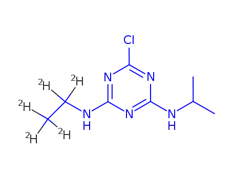 Molecular Structure of 163165-75-1 (ATRAZINE D5)