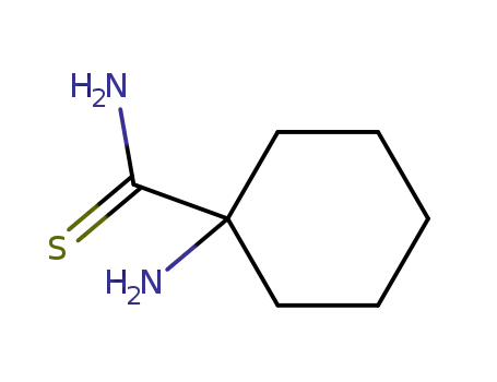Molecular Structure of 16256-16-9 (Cyclohexanecarbothioamide,  1-amino-)