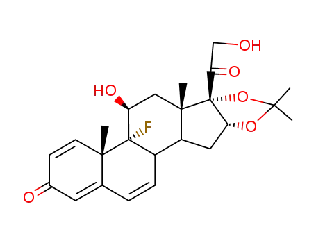Molecular Structure of 1893-84-1 (6,7-Dehydro Triamcinolone Acetonide)
