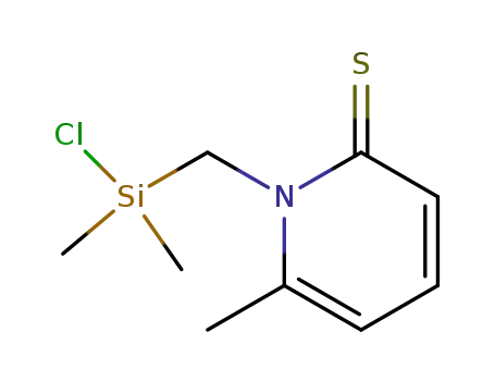 Molecular Structure of 285127-22-2 (2(1H)-Pyridinethione,  1-[(chlorodimethylsilyl)methyl]-6-methyl-)