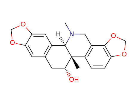 [1,3]Benzodioxolo[5,6-c]-1,3-dioxolo[4,5-i]phenanthridin-6-ol,5b,6,7,12b,13,14-hexahydro-5b,13-dimethyl-, (5bR,6S,12bR)-