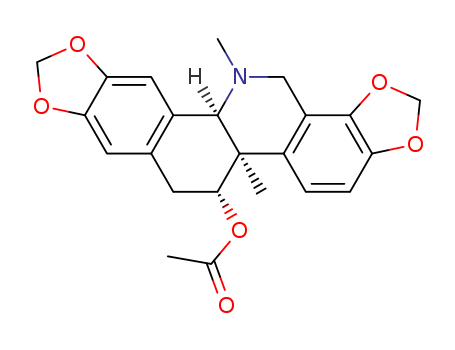 [1,3]Benzodioxolo[5,6-c]-1,3-dioxolo[4,5-i]phenanthridin-6-ol,5b,6,7,12b,13,14-hexahydro-5b,13-dimethyl-, 6-acetate, (5bR,6S,12bR)-