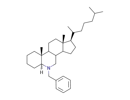 Molecular Structure of 16373-52-7 (6-Benzyl-6-azacholestane)