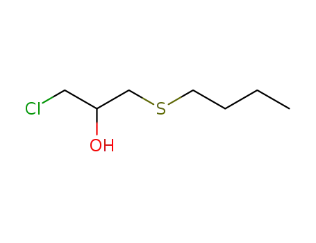 Molecular Structure of 18915-87-2 (1-(butylsulfanyl)-3-chloropropan-2-ol)