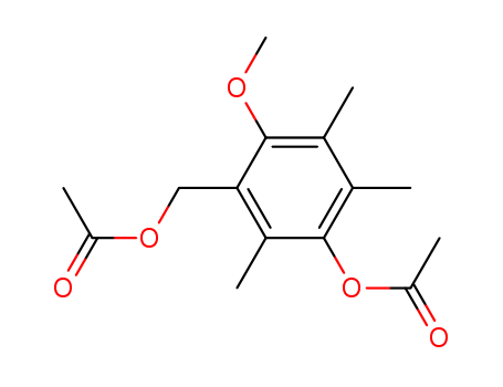 Benzenemethanol,3-(acetyloxy)-6-methoxy-2,4,5-trimethyl-, 1-acetate cas  18910-37-7