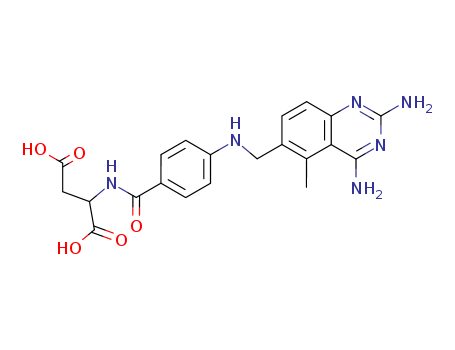 L-Aspartic acid,N-[4-[[(2,4-diamino-5-methyl-6-quinazolinyl)methyl]amino]benzoyl]-