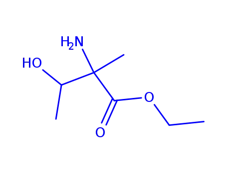 Molecular Structure of 188124-80-3 (D-Isovaline, 3-hydroxy-, ethyl ester, (4R)-rel- (9CI))