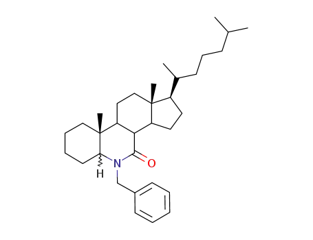 Molecular Structure of 16373-56-1 (6-Benzyl-6-azacholestan-7-one)