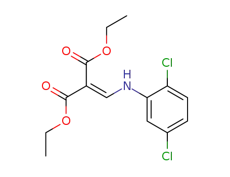 Molecular Structure of 19056-82-7 (diethyl {[(2,5-dichlorophenyl)amino]methylidene}propanedioate)