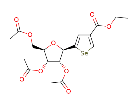 ethyl 5-(2,3,5-tri-O-acetyl-β-D-ribofuranosyl)selenophene-3-carboxylate