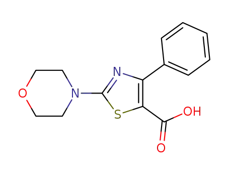 Molecular Structure of 188679-21-2 (2-Morpholin-4-yl-4-phenyl-thiazole-5-carboxylic	acid)