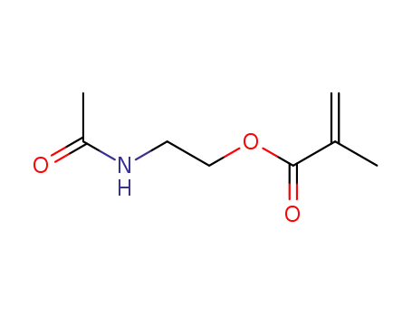 Molecular Structure of 16328-37-3 (2-(acetylamino)ethyl 2-methylprop-2-enoate)