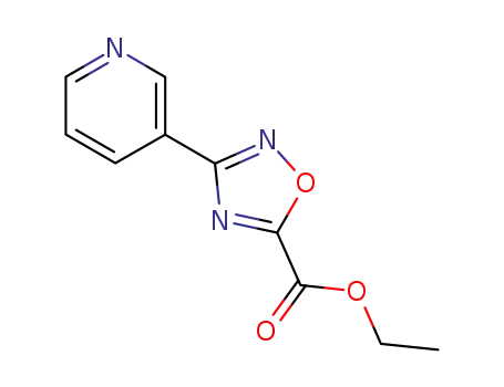 Molecular Structure of 163719-72-0 (ethyl 3-pyridin-4-yl-1,2,4-oxadiazole-5-carboxylate)