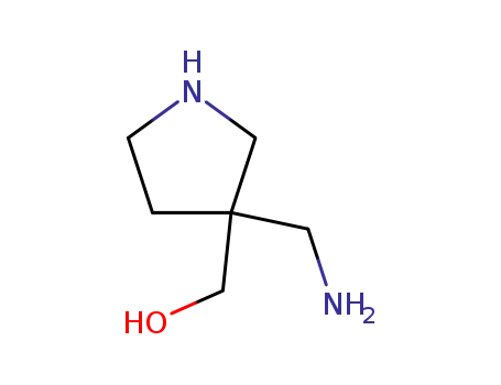 Molecular Structure of 162687-14-1 (3-Pyrrolidinemethanol,3-(aminomethyl)-(9CI))