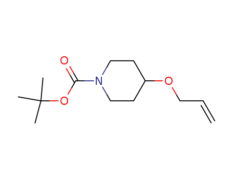 Molecular Structure of 163210-43-3 (4-Allyloxy-piperidine-1-carboxylic acid tert-butyl ester)