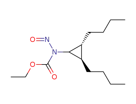 (-)-(2<i>r</i>,3<i>t</i>-dibutyl-cyclopropyl)-nitroso-carbamic acid ethyl ester