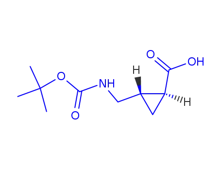 trans-Cyclopropanecarboxylic acid, 2-[[[(1,1-dimethylethoxy)carbonyl]amino]methyl]-