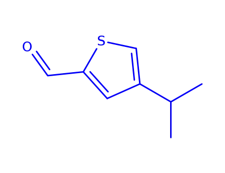 Molecular Structure of 163461-02-7 (2-Thiophenecarboxaldehyde, 4-(1-methylethyl)- (9CI))